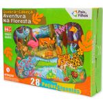 quebra-cabeça 28 peças gigante aventura na floresta