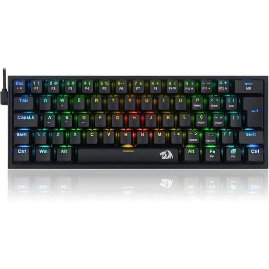 teclado-mecanico-fizz-rgb-preto-switch-azul--k617-rgb-b----redragon teclado-mecanico-fizz-rgb-preto-switch-azul--k617-rgb-b----redragon