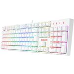teclado optico surara pro rgb branco switch azul (k582w-rgb-pro) - redragon teclado optico surara pro rgb branco switch azul (k582w-rgb-pro) - redragon