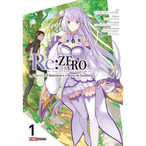 re zero - capítulo 4 - o santuário e a bruxa da ganância - vol 1