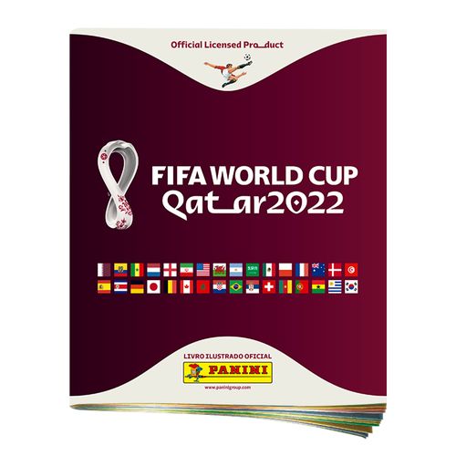 álbum copa do mundo qatar 2022 capa brochura