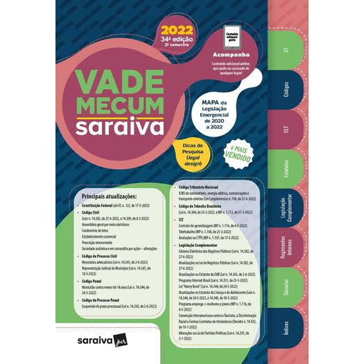 vade mecum saraiva 2022 - 2º semestre vade mecum saraiva 2022 - 2º semestre