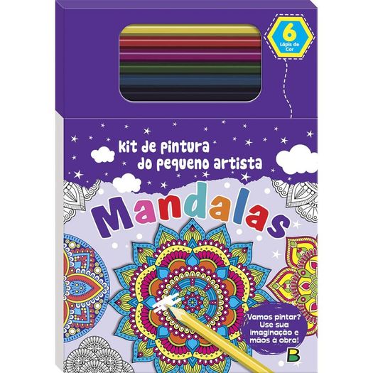 kit de pintura do pequeno artista - mandalas kit de pintura do pequeno artista - mandalas