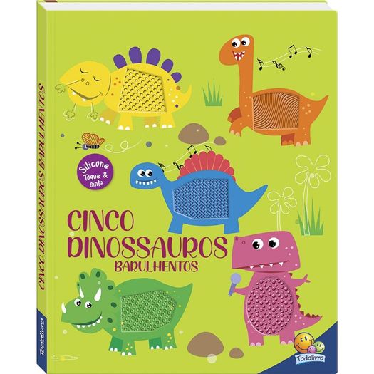 esconde-esconde animado! um livro toque e sinta - cinco dinossauros barulhentos