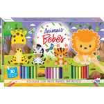 meu incrível livro-kit brilhante para colorir: animais bebês