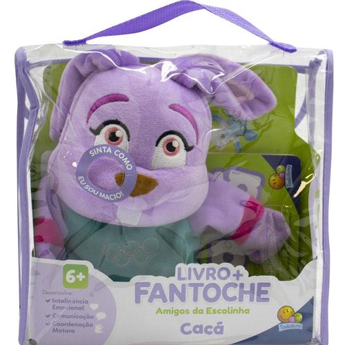 livro + fantoche - amigos da escolinha - cacá