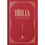 bíblia e hinário novo cântico - capa vinho