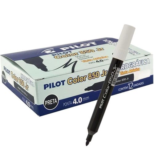 caneta-hidrografica-preta-color-jr-850-caixa-com-12-unidades-pilot