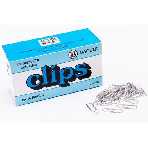 clips n 1/0 500gr 770un bacchi