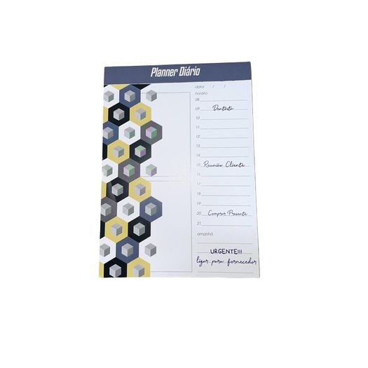 bloco de mesa planner diário blocado graphic 140 folhas bloco de mesa planner diário blocado graphic 140 folhas