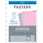 refil tilidisco colegial 50 folhas 90g colorida