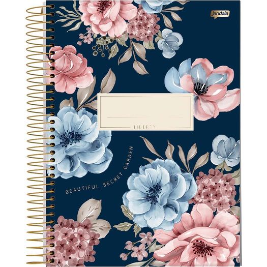caderno linguagem esoiral 80 folhas liberty floral jandaia caderno linguagem esoiral 80 folhas liberty floral jandaia