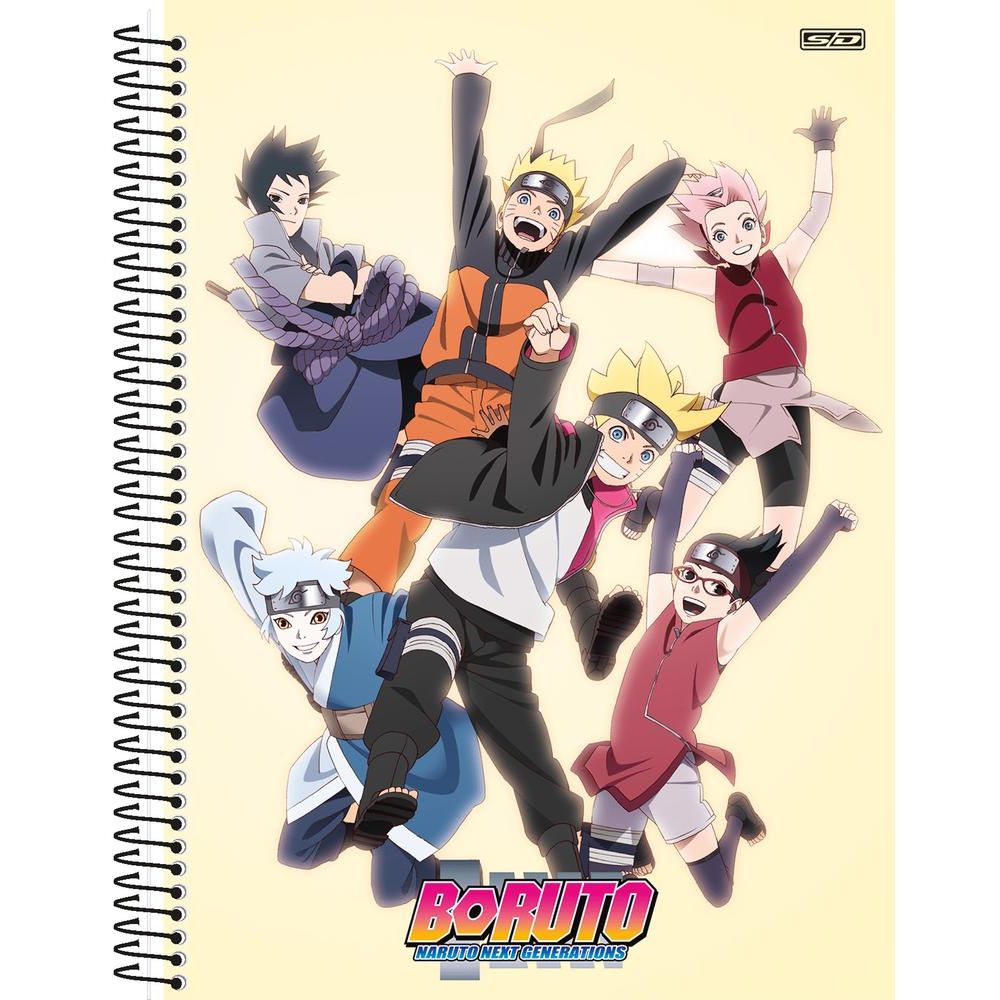 Caderno Desenho Boruto/Naruto Grande Capa Dura 60 Folhas SD - SD Inovaçoes  - Caderno de Desenho - Magazine Luiza