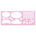 régua stencil lilac friends com 4 unidades molin blister régua stencil lilac friends com 4 unidades molin blister