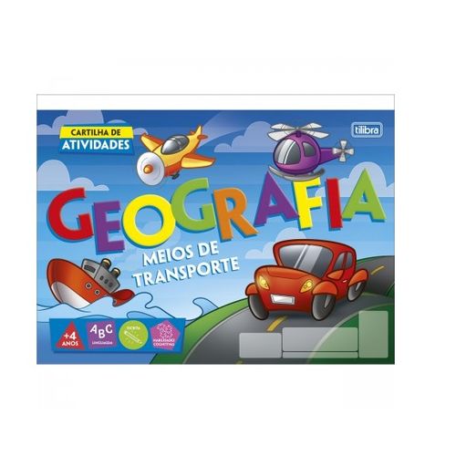 bloco atividade de geografia meios de transporte 20 folhas