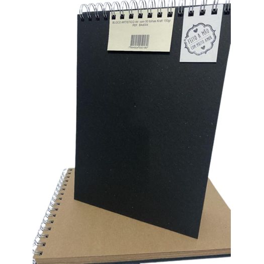 bloco artistíco sem pauta 50 folhas capa dura kraft 180g sketchbook dessin bloco artistíco sem pauta 50 folhas capa dura kraft 180g sketchbook dessin