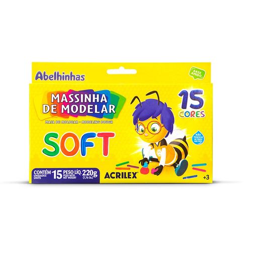 massa para modelar soft 15 cores base amido massa para modelar soft 15 cores base amido