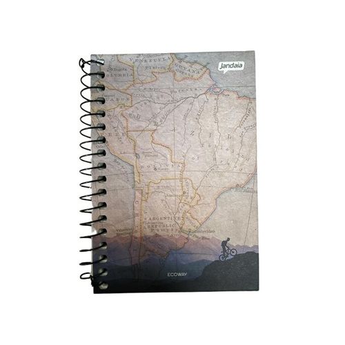 caderneta espiral 1/8 capa dura 80 folhas ecoway