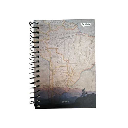 caderneta espiral 1/8 capa dura 80 folhas ecoway caderneta espiral 1/8 capa dura 80 folhas ecoway