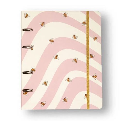 caderno fichario criativo 17x24cm 100 folhas caminho das abelhas melissa da cicero
