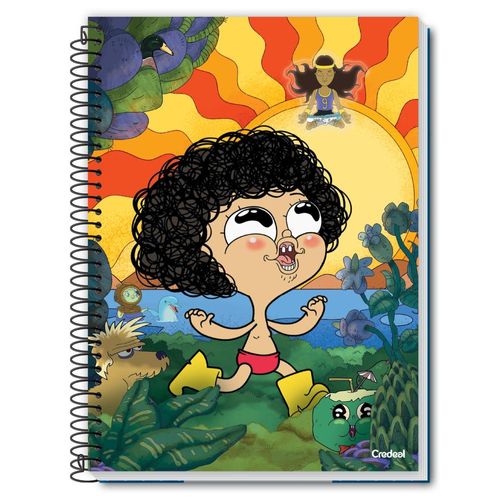 caderno universitário 1 matéria 80 folhas irmão do jorel