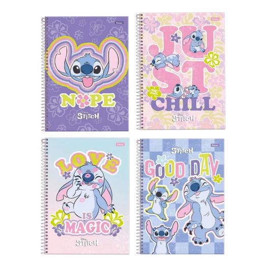 caderno universitário 1 matéria 80 folhas stitch disney caderno universitário 1 matéria 80 folhas stitch disney