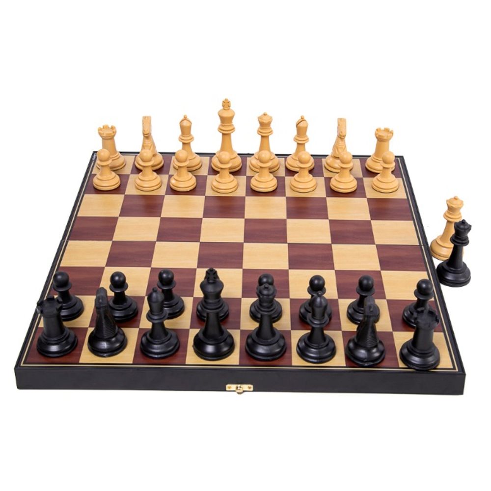 Jogo Xadrez Luxo 49x49cm Peças Grandes Estojo Madeira em Promoção na  Americanas