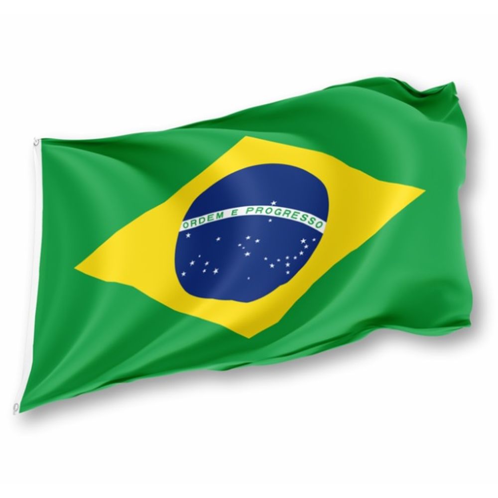Livro para Colorir e Celular da Bandeira do Brasil