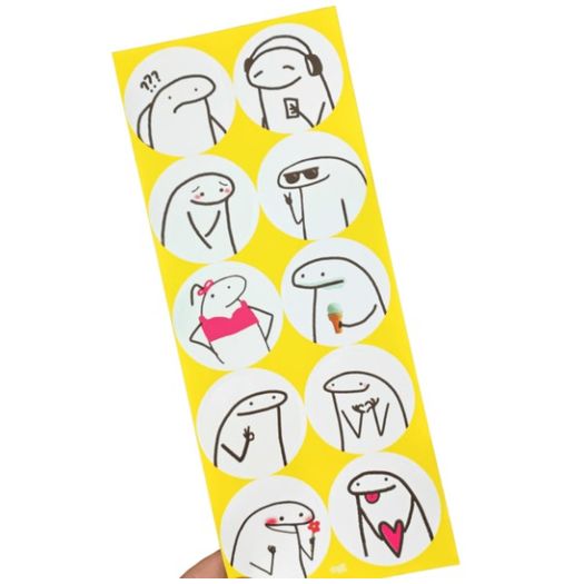 sticker do flork 4x4cm pacote com 30 memes adesivos sticker do flork 4x4cm pacote com 30 memes adesivos