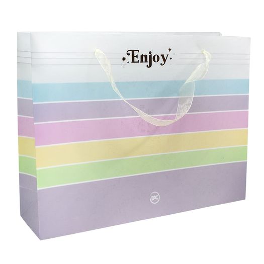 sacola presente plástico enjoy horizontal sacola presente plástico enjoy horizontal