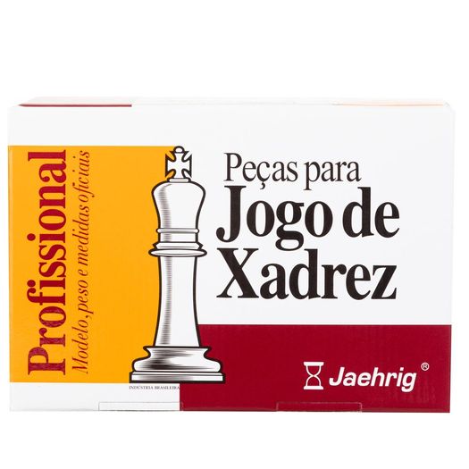 Jogo de Xadrez Modelo Profissional Jaehrig - Lojão dos Esportes