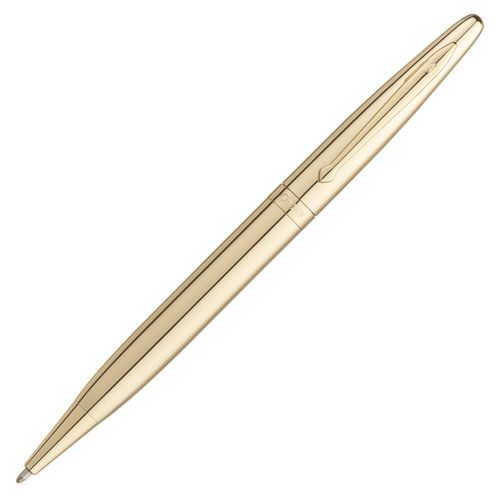 caneta esferográfica elegance dourada crown