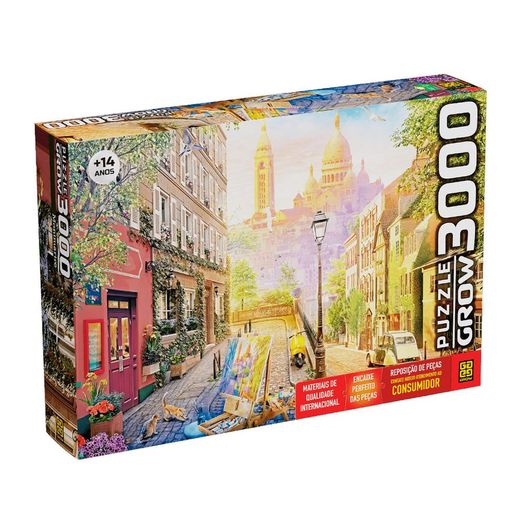 Quebra-cabeca 3000 Peças Puzzle Montmartre 04052 Grow - Livrarias