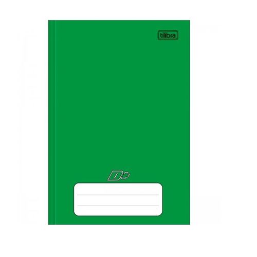 caderno linguagem brochura 96 folhas verde d+ tilibra