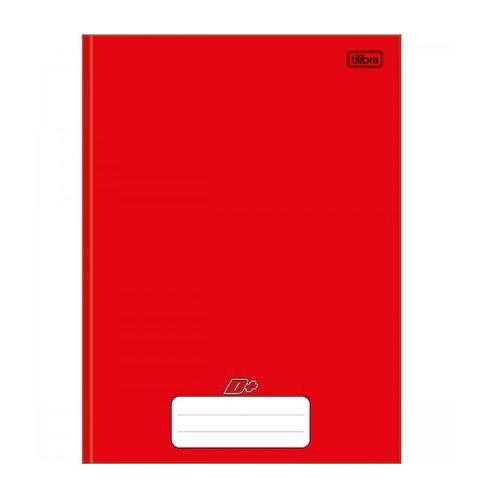 caderno brochuão 48 folhas vermelho d+ tilibra
