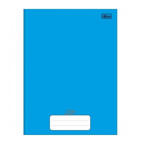 caderno brochurãoo 96 folhas  capa dura 116785 azul d+ tilibra