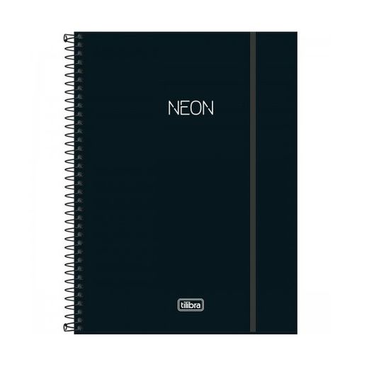 caderno universitário 10 matérias 160 folhas neon preto tilibra caderno universitário 10 matérias 160 folhas neon preto tilibra