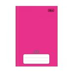 caderno linguagem brochura 96 folhas rosa d+ tilibra