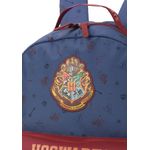 mochila de costas hogwarts azul