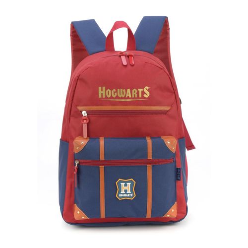 mochila de costas hogwarts vermelha