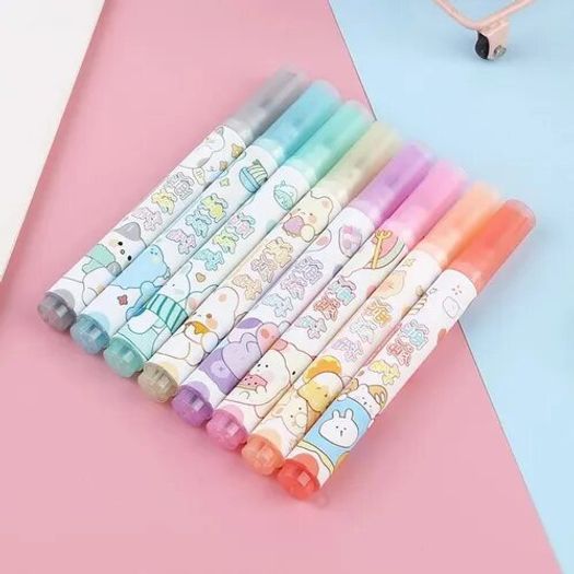 caneta 8 unidades escreve e sai na água caneta 8 unidades escreve e sai na água