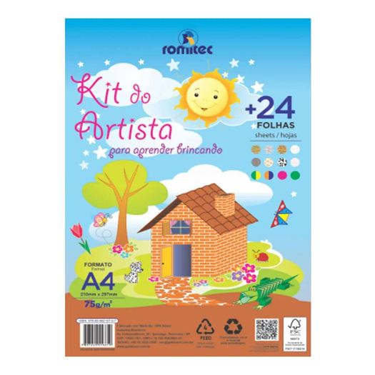 bloco kit do artista 24 folhas bloco kit do artista 24 folhas