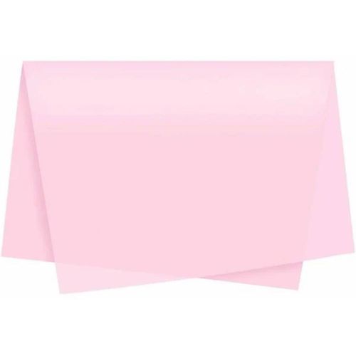 papel seda rosa claro 4 folhas