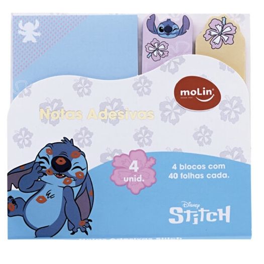 bloco adesivo stitch disney com 4 unidades bloco adesivo stitch disney com 4 unidades