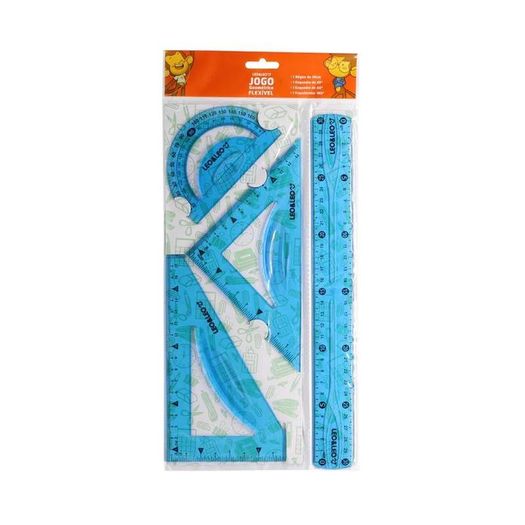 kit com 4 réguas geométrica flexível diversos kit com 4 réguas geométrica flexível diversos