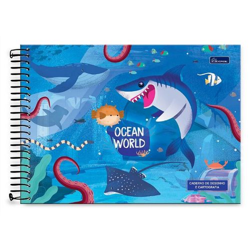 caderno-desenho-espiral-ocean-world-80-folhas-cadersil