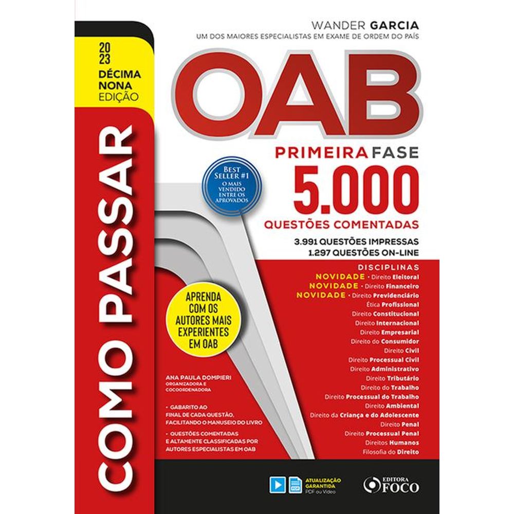 Manual da aprovação OAB – 1ª fase