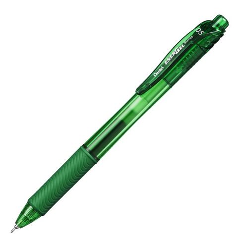 caneta gel 0,5mm energel-x verde pentel avulso