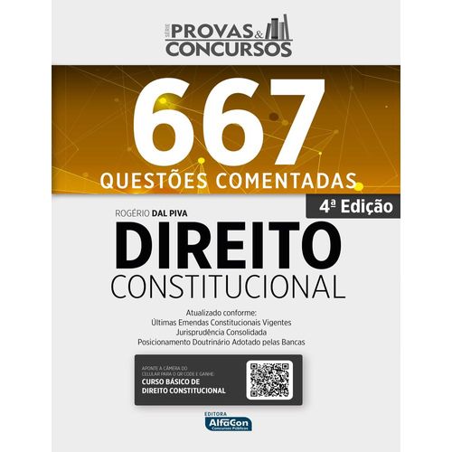 legislação de direito constitucional 667 questões comentadas - alfacon