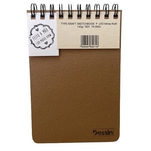 bloco artístico type sem pauta 50 folhas kraft sketchbook bloco artístico type sem pauta 50 folhas kraft sketchbook